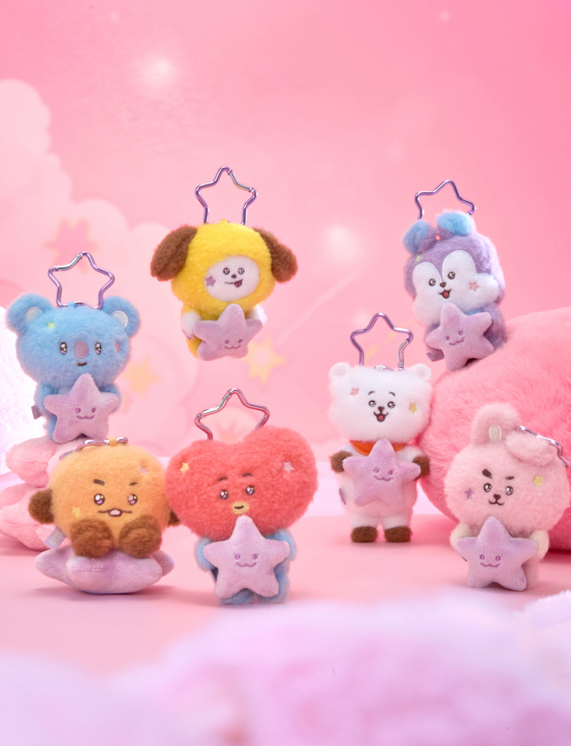 BT21 – PURPLE STAR PLUSH KEYRING THE JOURNEY 