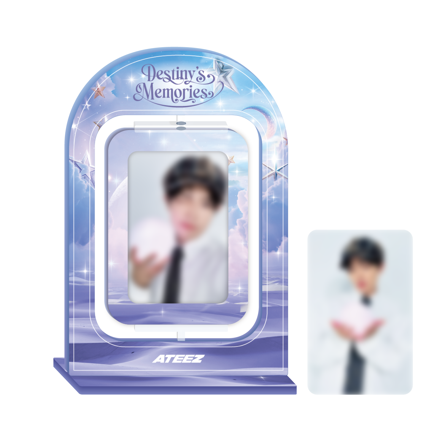 ATEEZ EXHIBITION "Destiny's Memories" – ACRYLIC TURNING STAND Member blurred