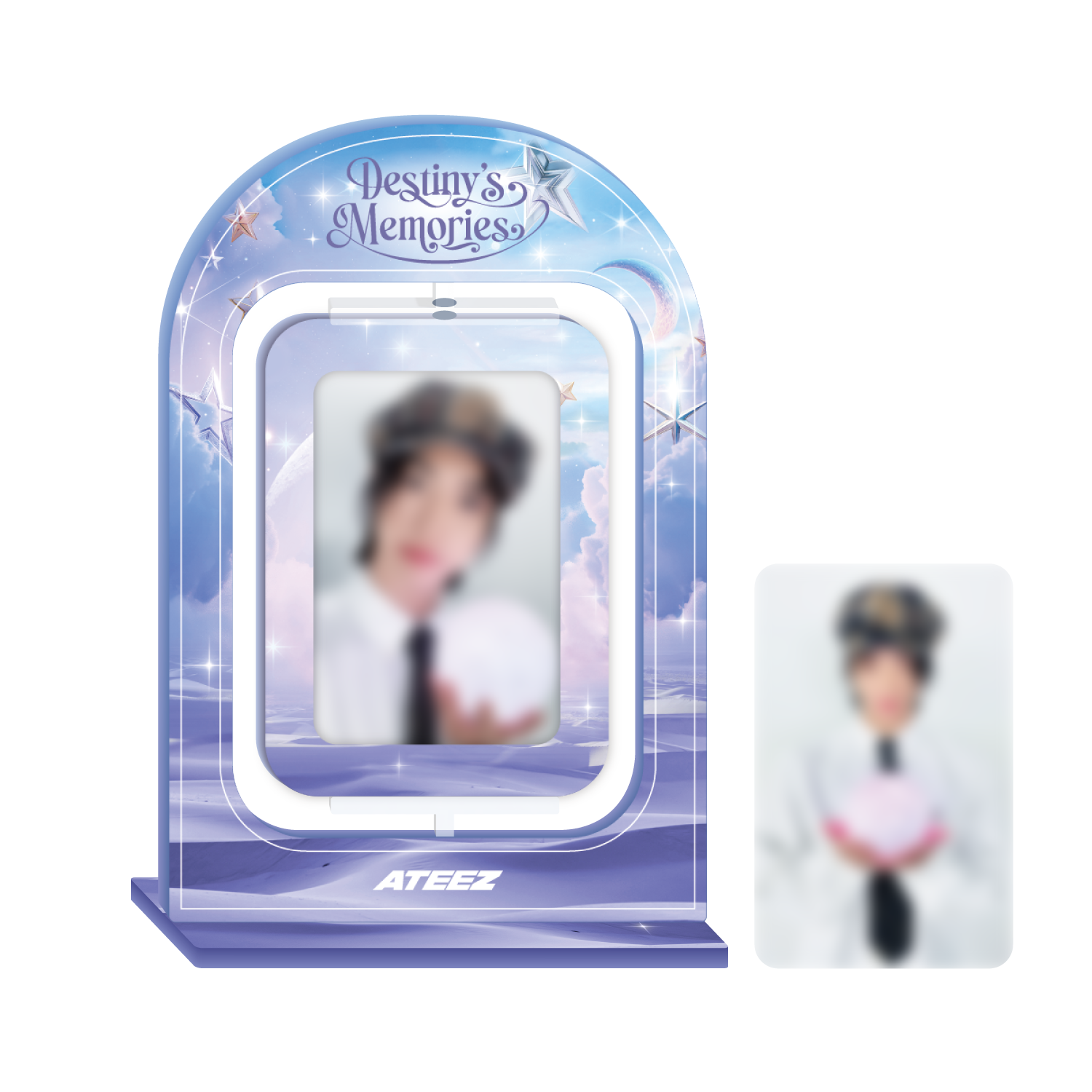 ATEEZ EXHIBITION "Destiny's Memories" – ACRYLIC TURNING STAND Member blurred