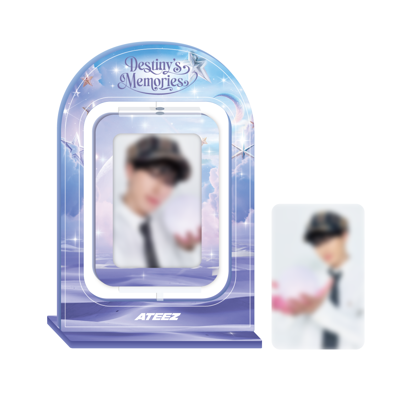 ATEEZ EXHIBITION "Destiny's Memories" – ACRYLIC TURNING STAND Member blurred