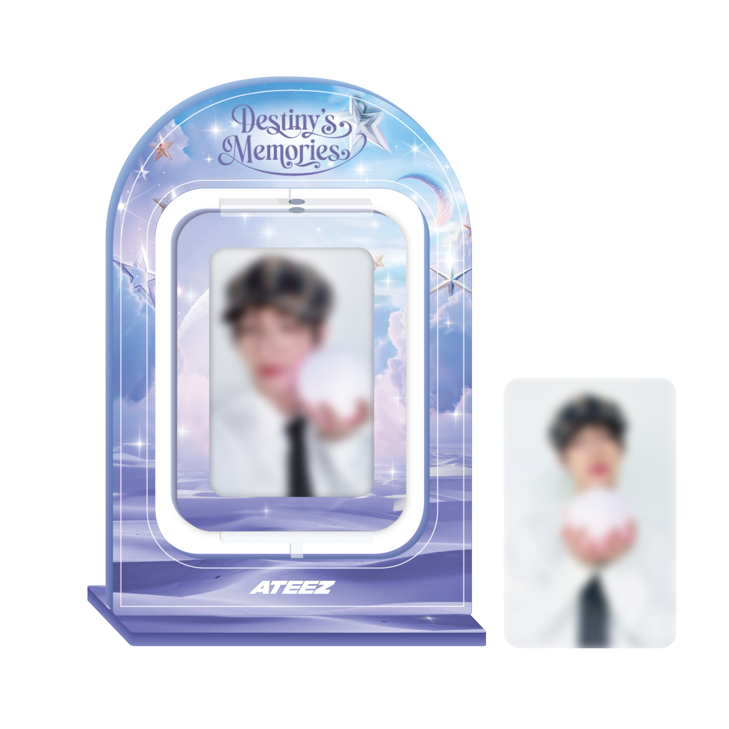 ATEEZ EXHIBITION "Destiny's Memories" – ACRYLIC TURNING STAND Member blurred