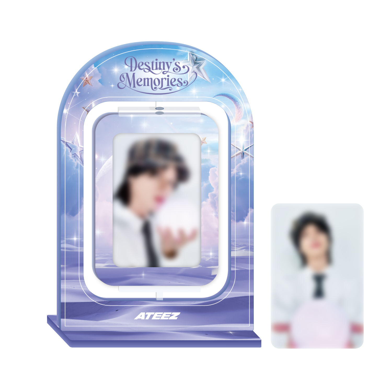 ATEEZ EXHIBITION "Destiny's Memories" – ACRYLIC TURNING STAND Member blurred