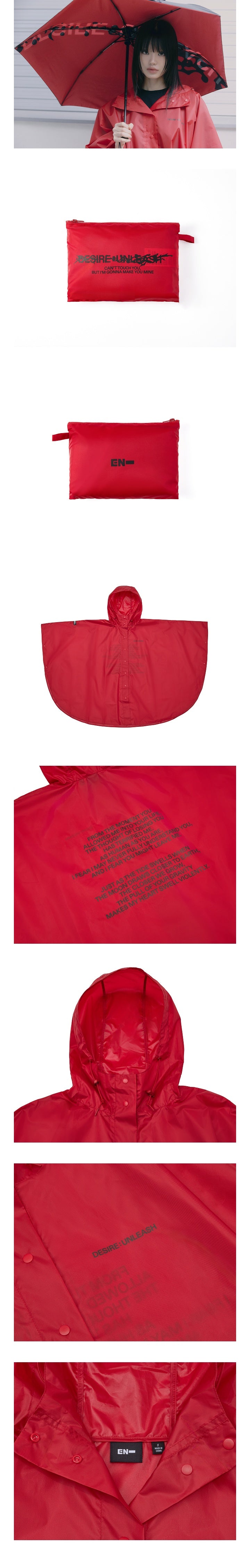 ENHYPEN – DESIRE : UNLEASH RAIN PONCHO Details
