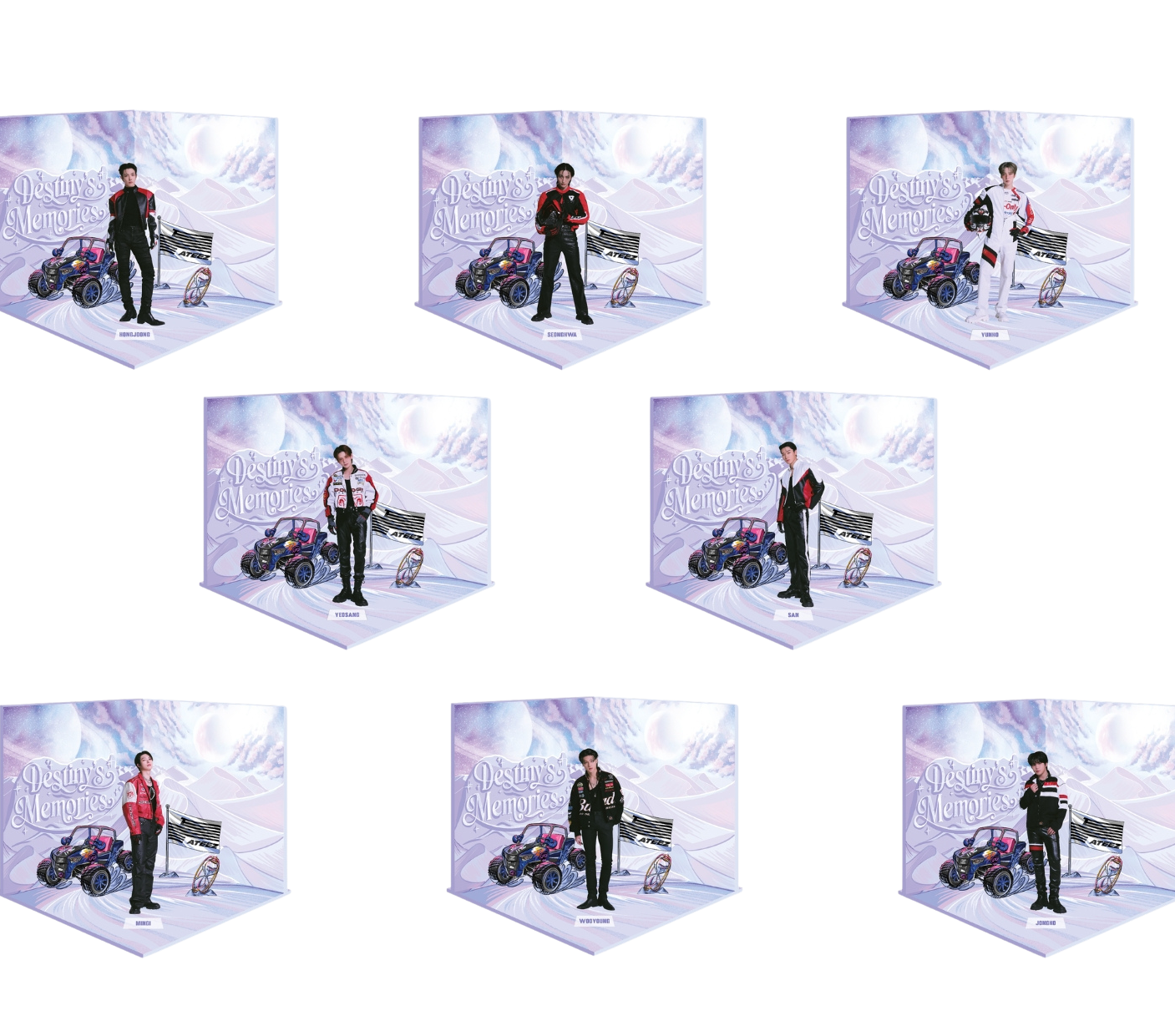 ATEEZ EXHIBITION "Destiny's Memories" – DIORAMA ACRYLIC STAND