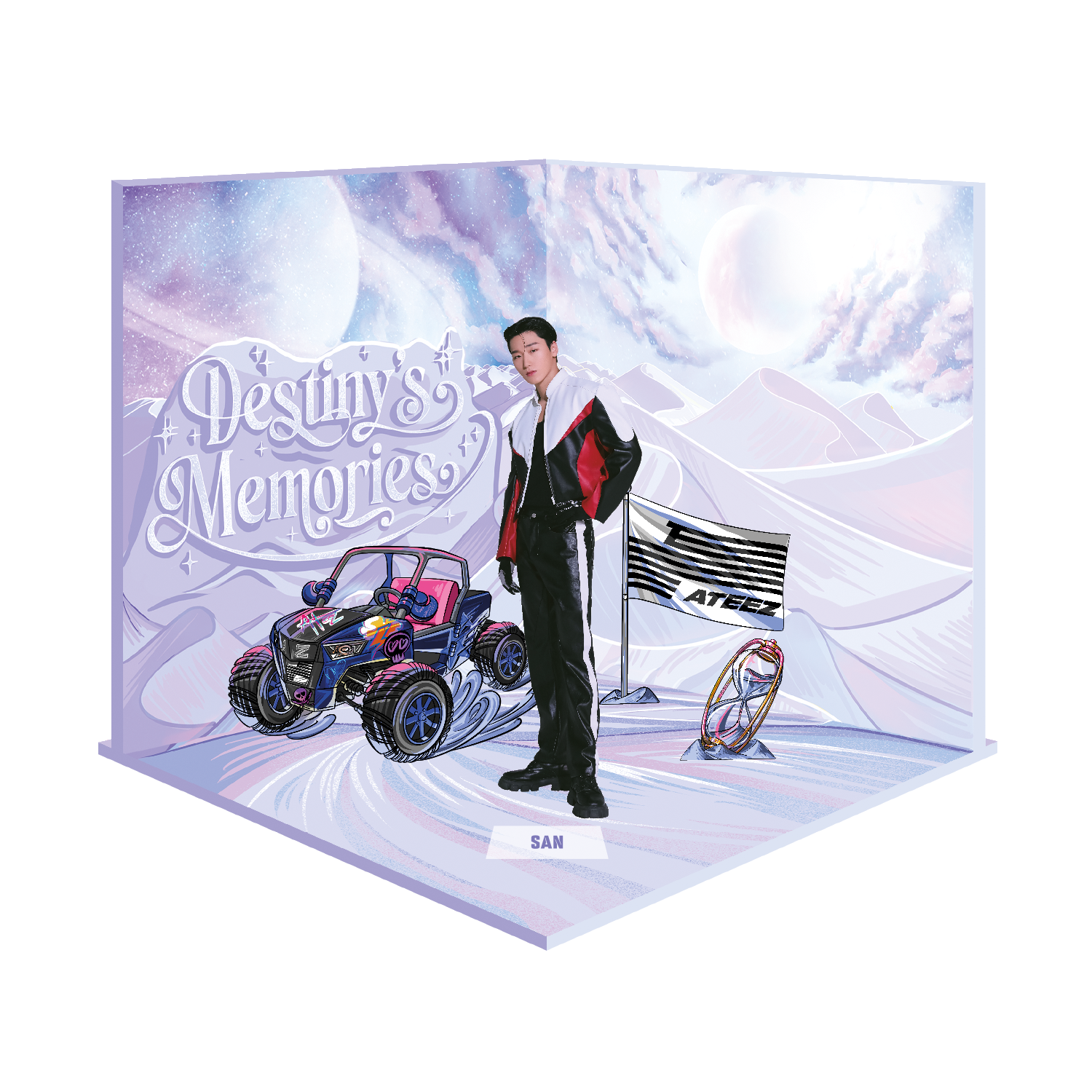 ATEEZ EXHIBITION "Destiny's Memories" – DIORAMA ACRYLIC STAND member