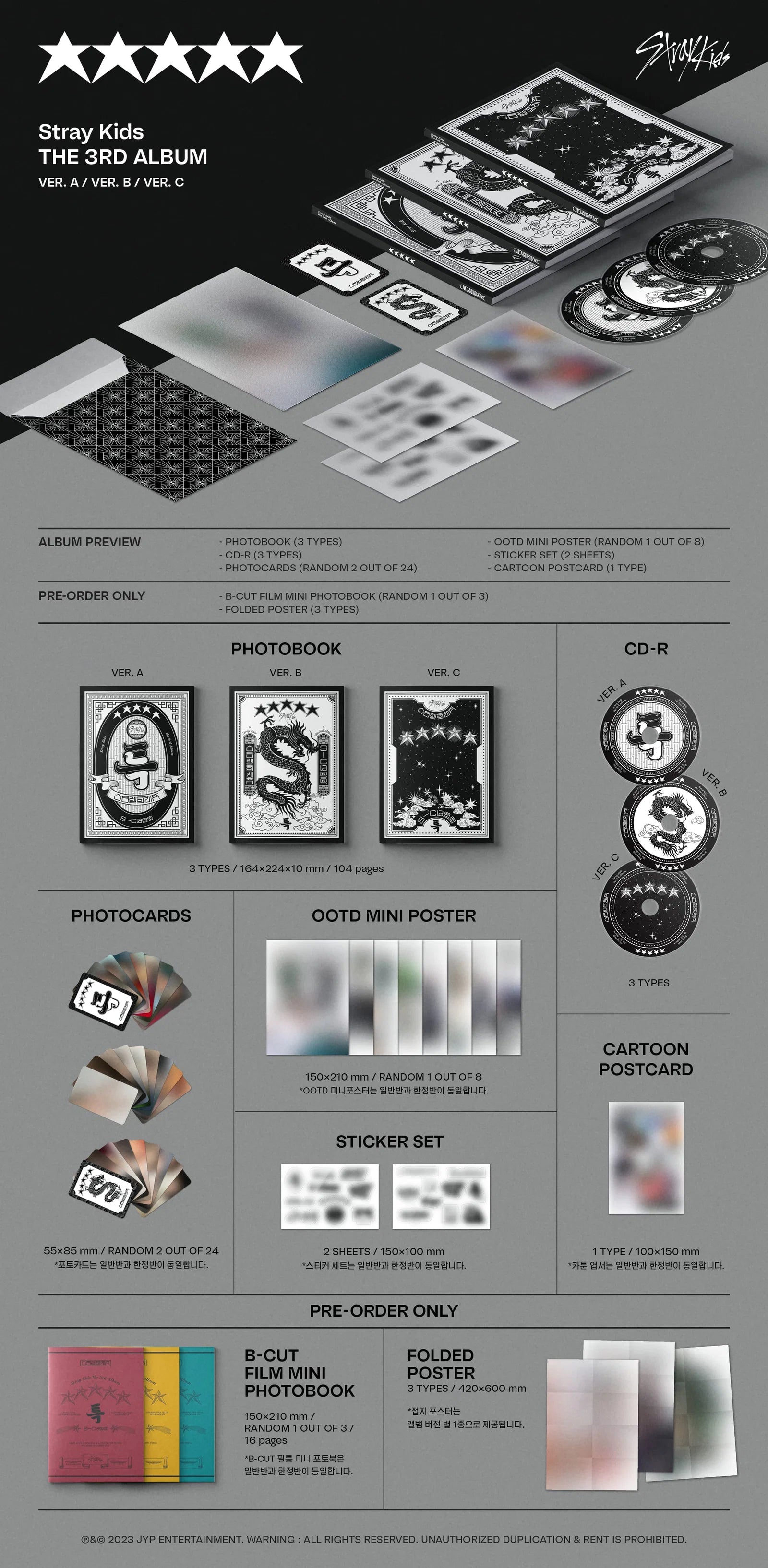 STRAY KIDS – 5-STAR (THE 3RD ALBUM) Inclusions