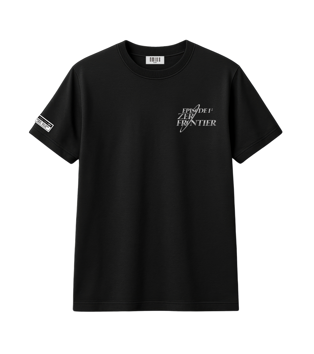NMIXX POP-UP EXCLUSIVE BLACK TOUR T-SHIRT FRONT