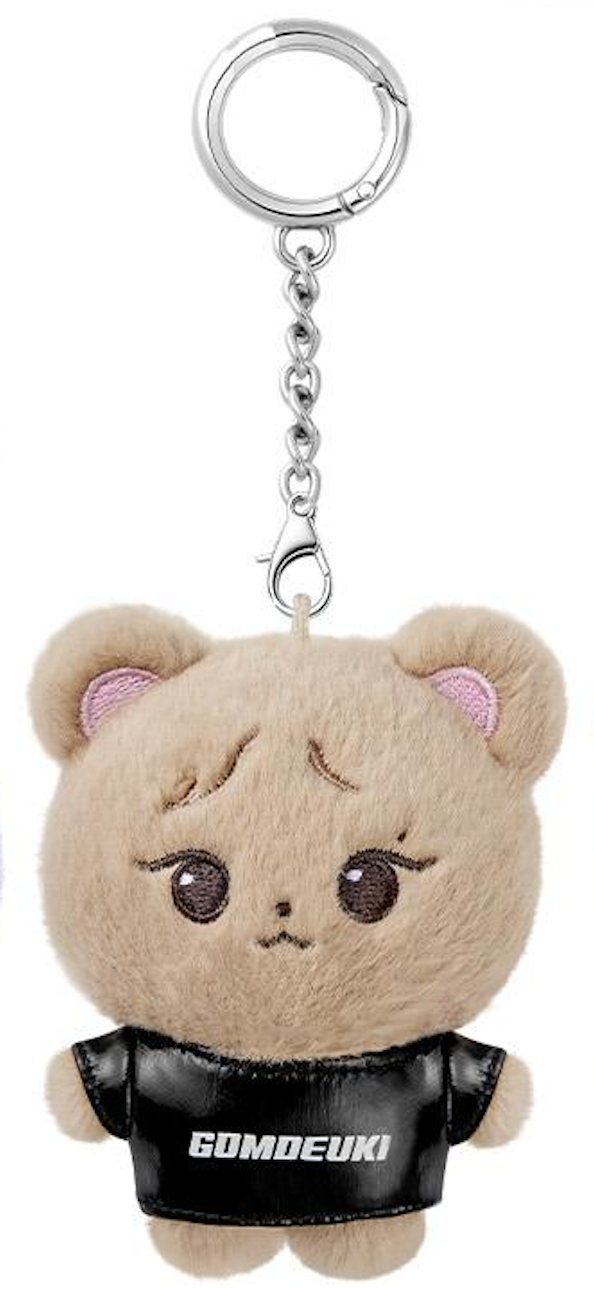 BLACKPINK POP-UP EXCLUSIVE CHARACTER MINI PLUSH KEYRING JUMP GOMDEUKI BLACK