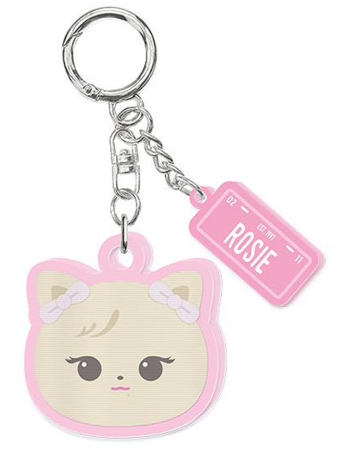BLACKPINK POP-UP EXCLUSIVE CHARACTER LENTICULAR KEYRING ROSIE