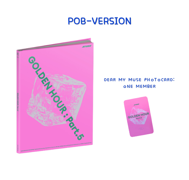 ATEEZ – GOLDEN HOUR : PART.5 PINK + POB