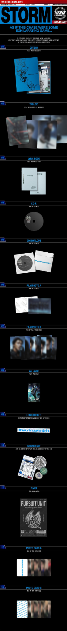 ENHYPEN – 7TH MINI ALBUM [THE SIN : VANISH] (STANDARD VERSION) Inclusions
