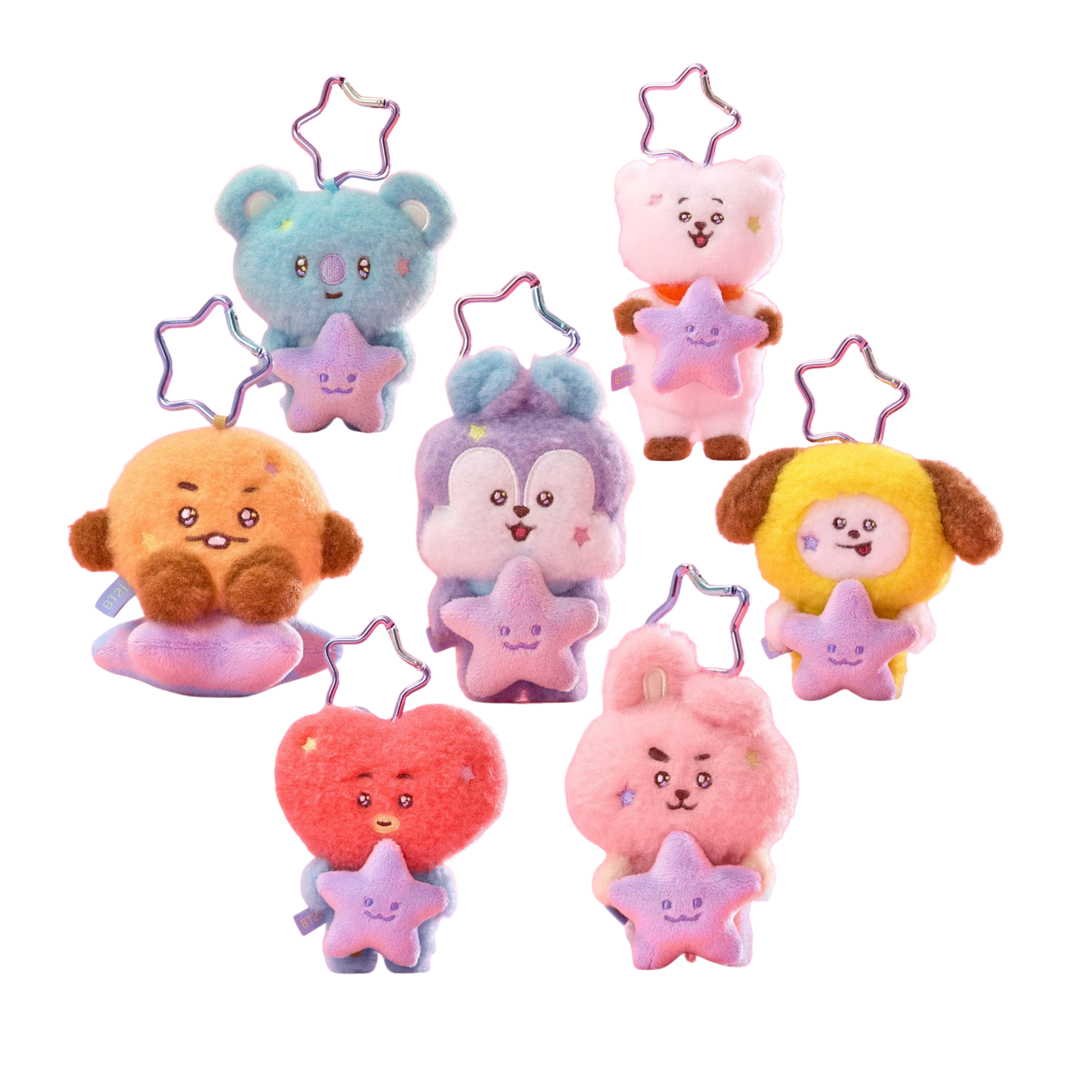 BT21 – PURPLE STAR PLUSH KEYRING THE JOURNEY