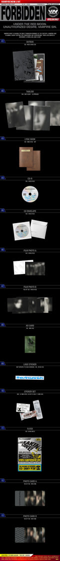 ENHYPEN – 7TH MINI ALBUM [THE SIN : VANISH] (STANDARD VERSION) Inclusions