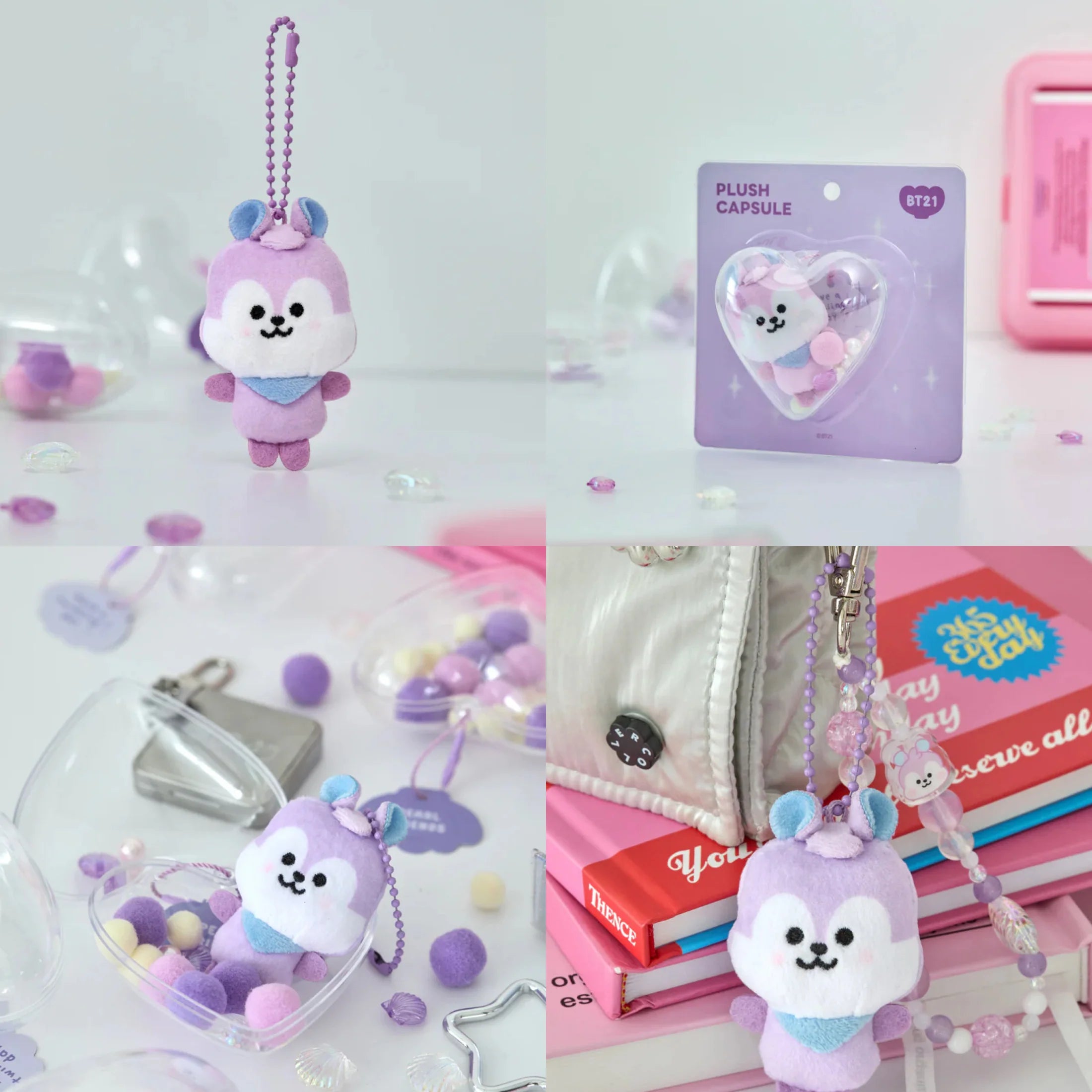 BT21 – BABY PEARL PLUSH KEYRING MANG