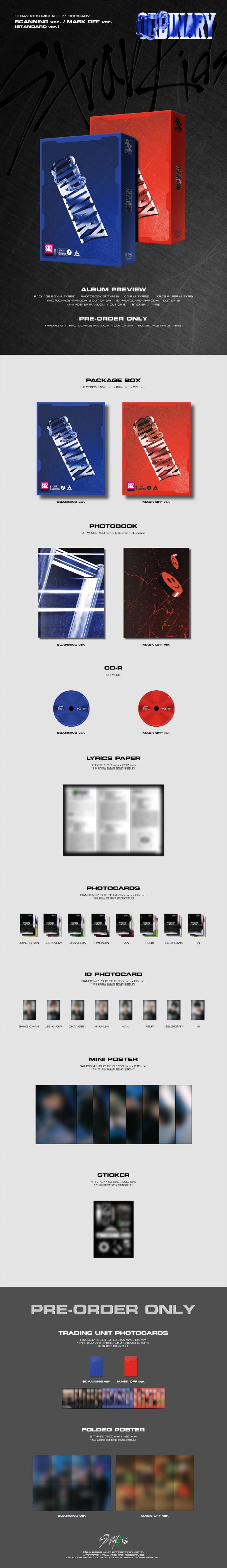 STRAY KIDS – ODDINARY (STANDARD VERSION) Inclusions