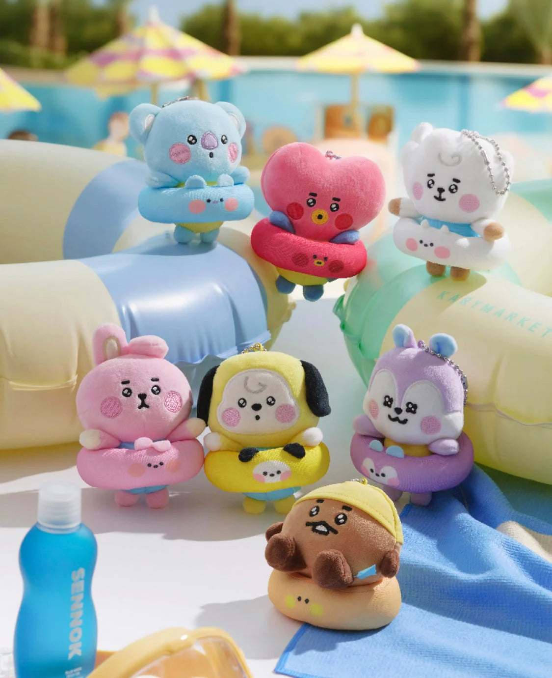 BT21 – BABY PLUSH KEYRING SPLASH EDITION