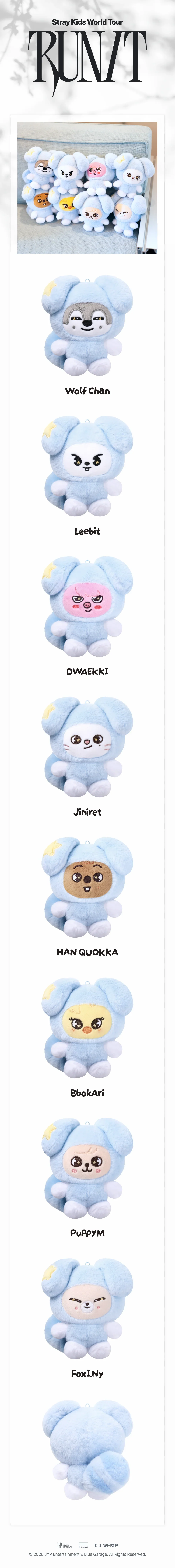 STRAY KIDS SKZOO PLUSH IN TASY – RUN IT Details
