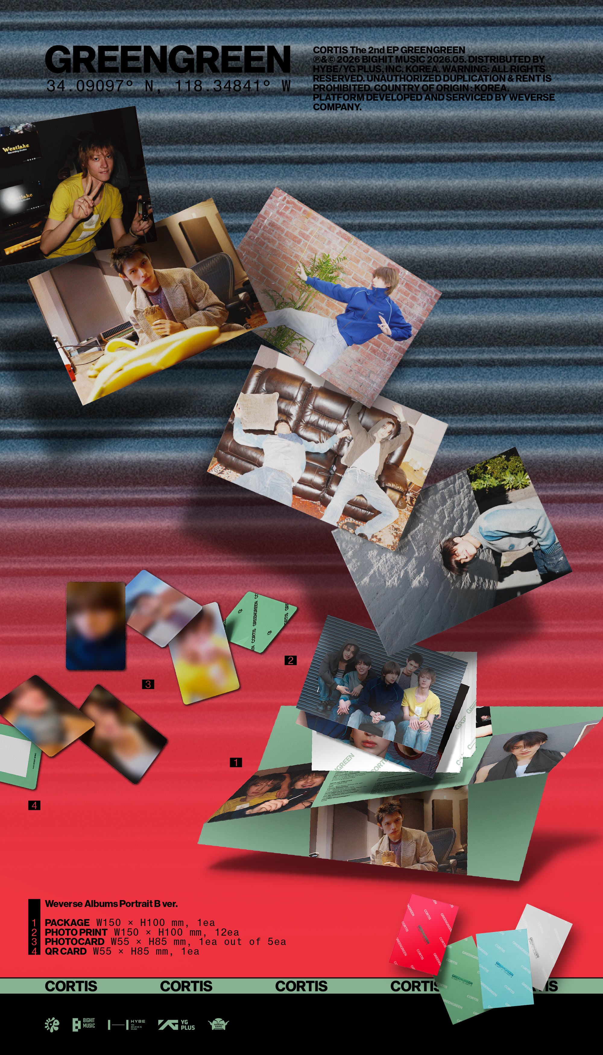 CORTIS - GREENGREEN (WEVERSE ALBUMS VER.) Green Ver.