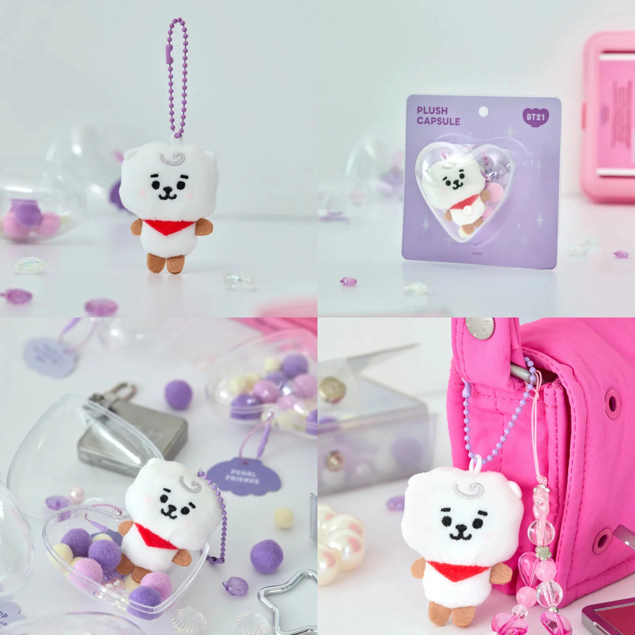 BT21 – BABY PEARL PLUSH KEYRING RJ