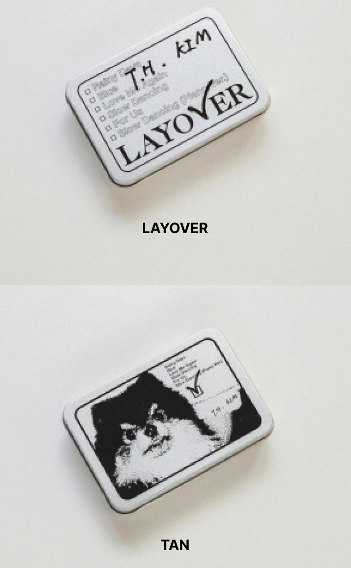 BTS V – LAYOVER TIN CASE STICKER SET Details