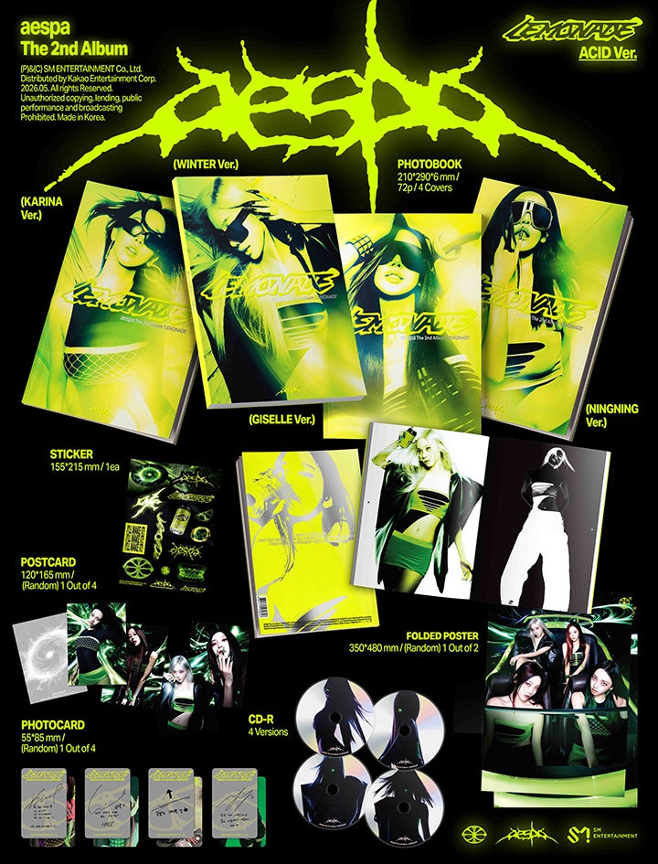 2ND ALBUM [LEMONADE] (ACID VER.) Inclusions