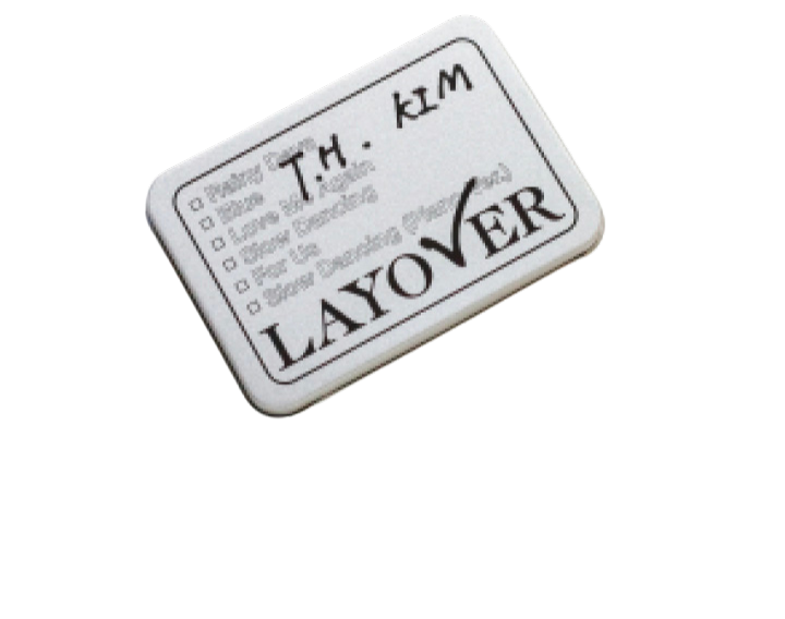 BTS V – LAYOVER TIN CASE STICKER SET Details Ver. 2