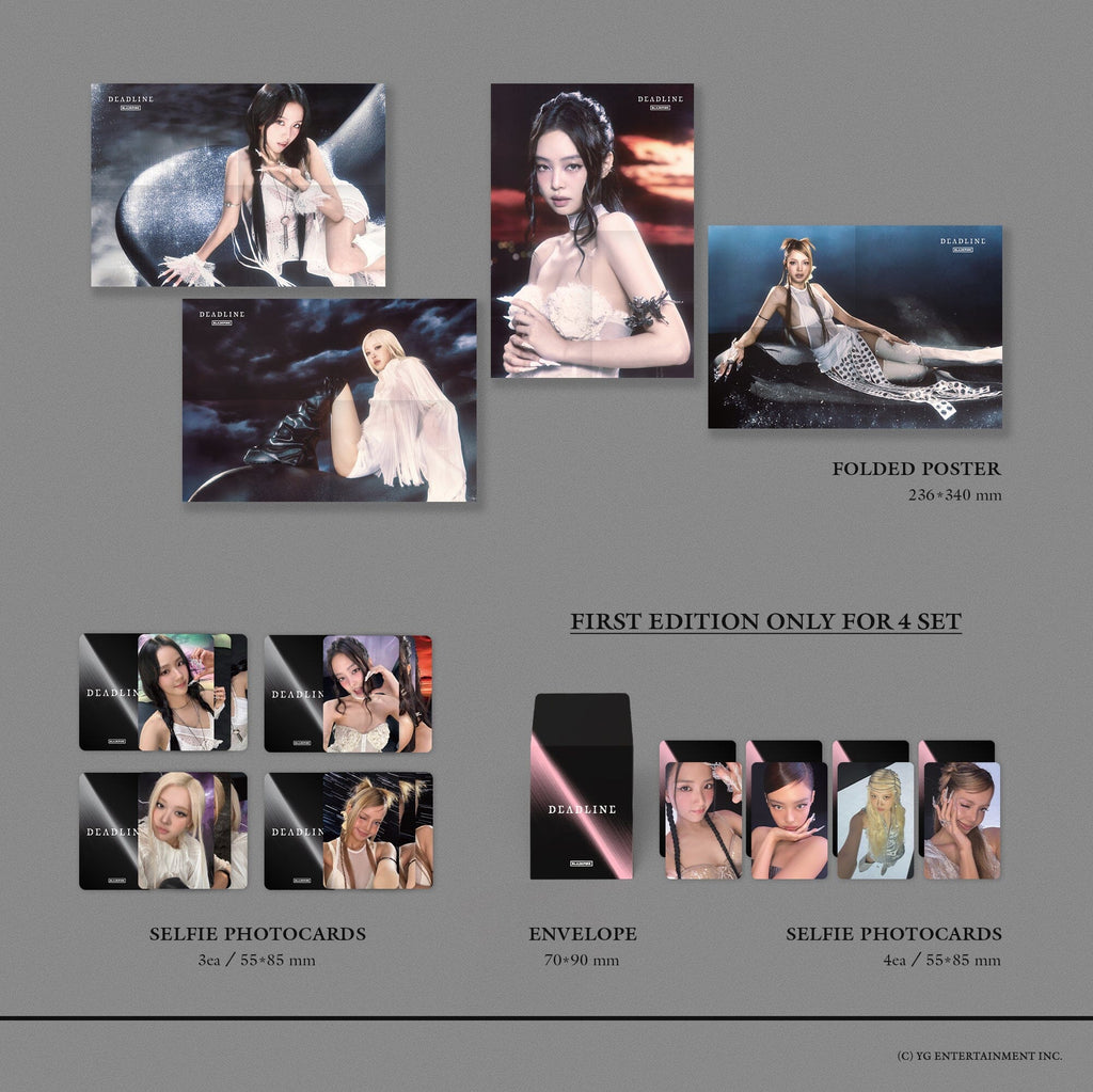 BLACKPINK 3rd MINI ALBUM [DEADLINE] SILVER VER. (MEMBER) inclusions