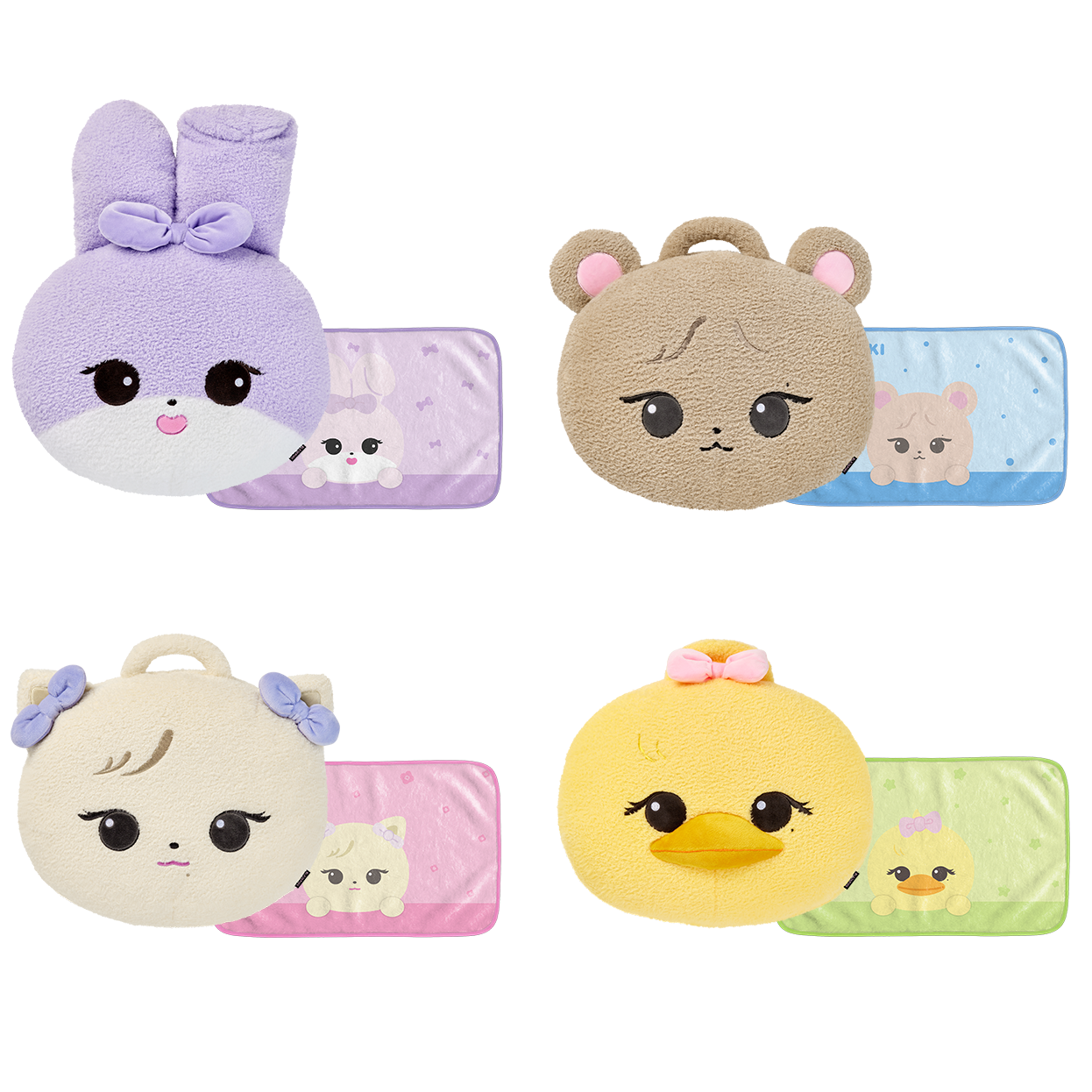 BLACKPINK POP-UP EXCLUSIVE CHARACTER BLANKET CUSHION ALL CHARACTER