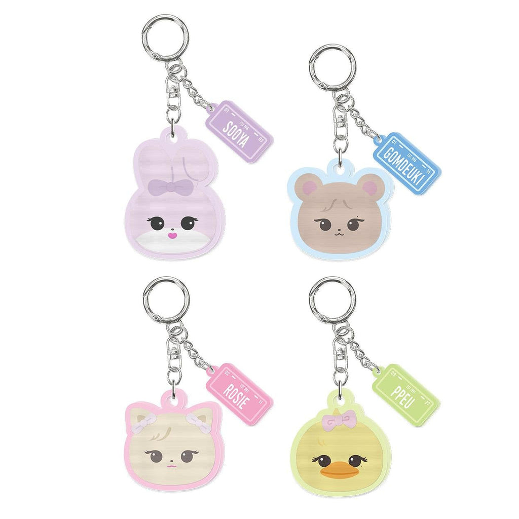 BLACKPINK POP-UP EXCLUSIVE CHARACTER LENTICULAR KEYRING