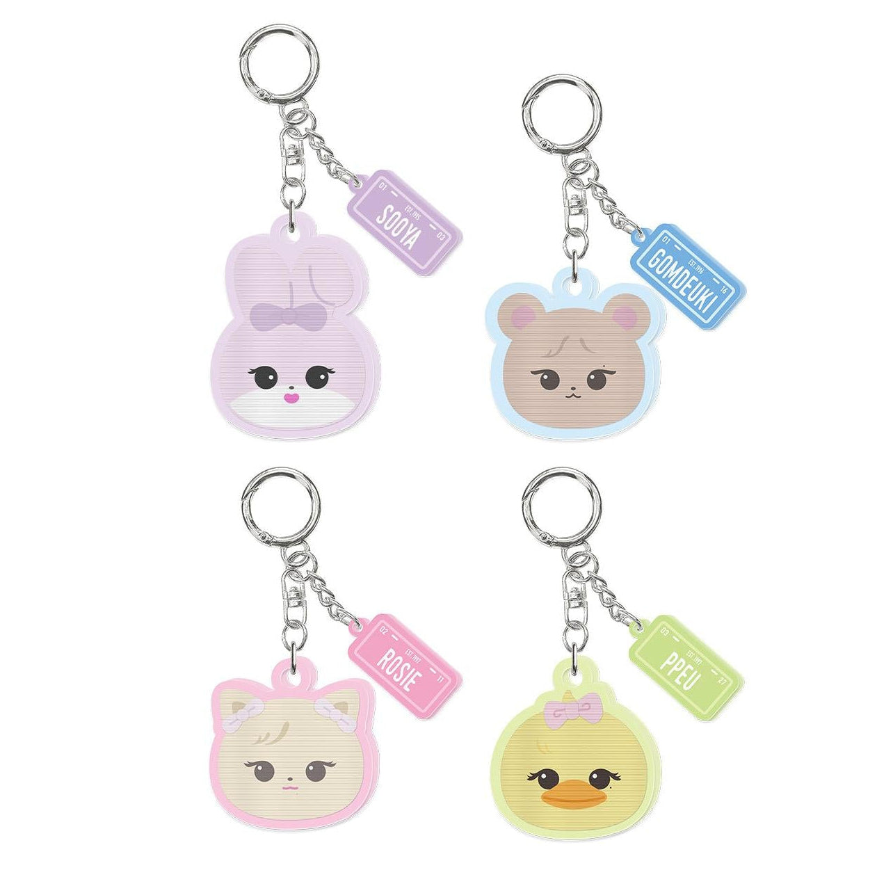 BLACKPINK POP-UP EXCLUSIVE CHARACTER LENTICULAR KEYRING