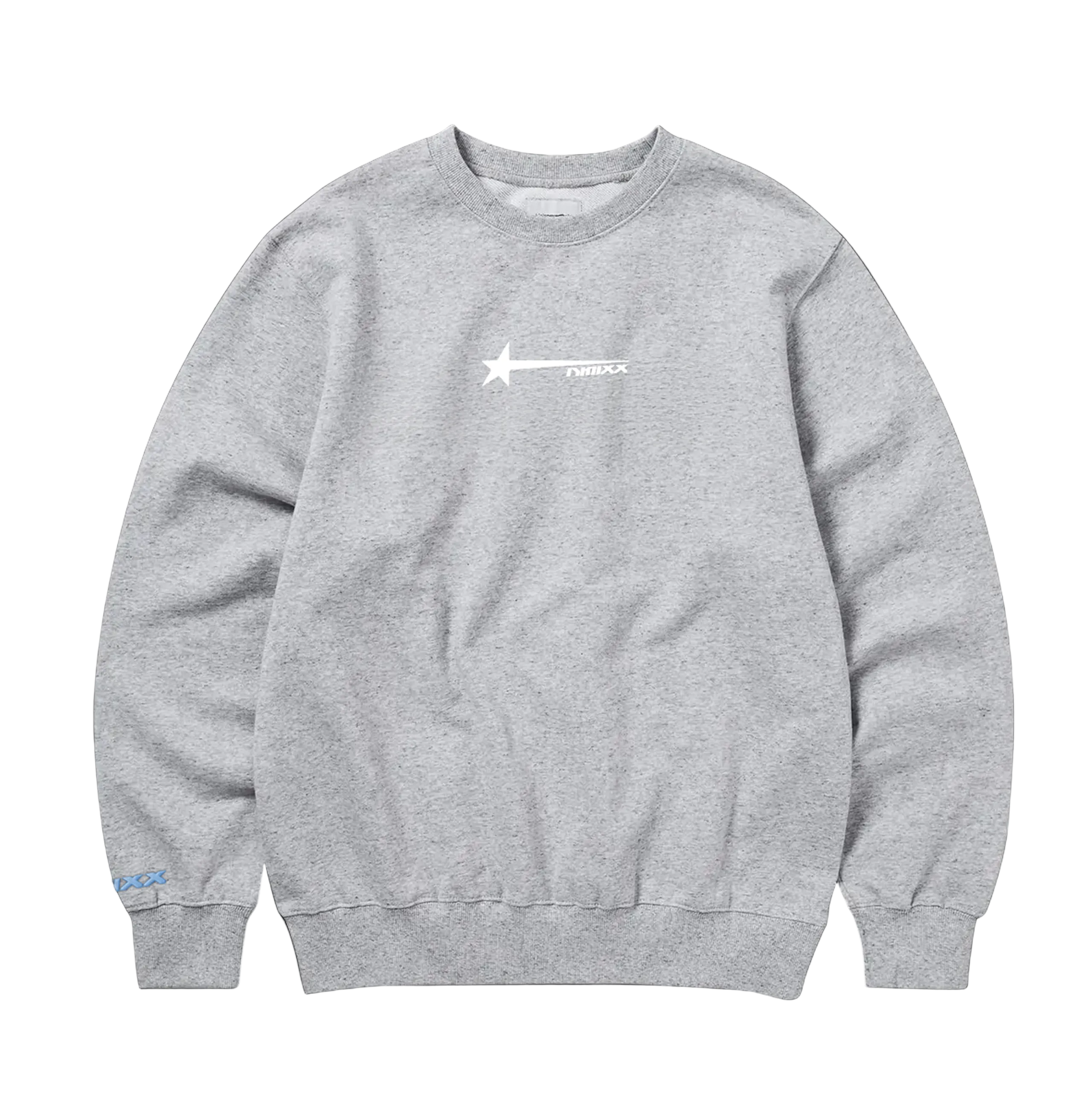 NMIXX POP-UP EXCLUSIVE GREY SWEATSHIRT FRONT