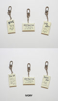 BTS V – LAYOVER KEYRING IVORY