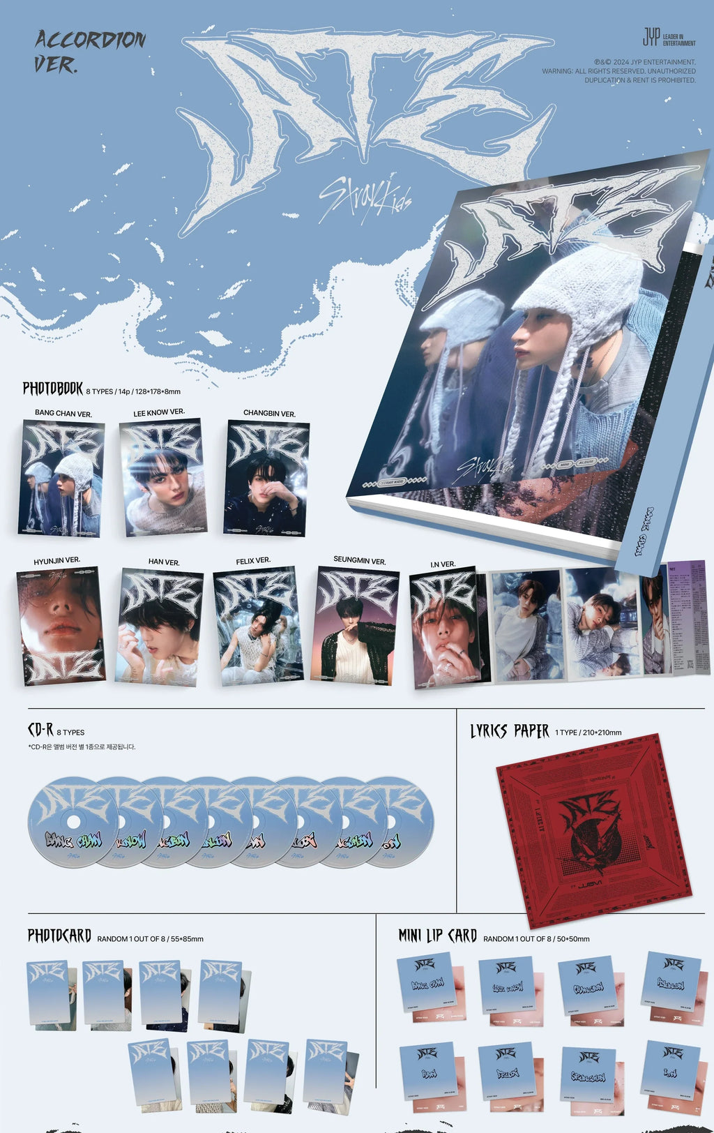STRAY KIDS – ATE (ACCORDION VERSION) Inclusions