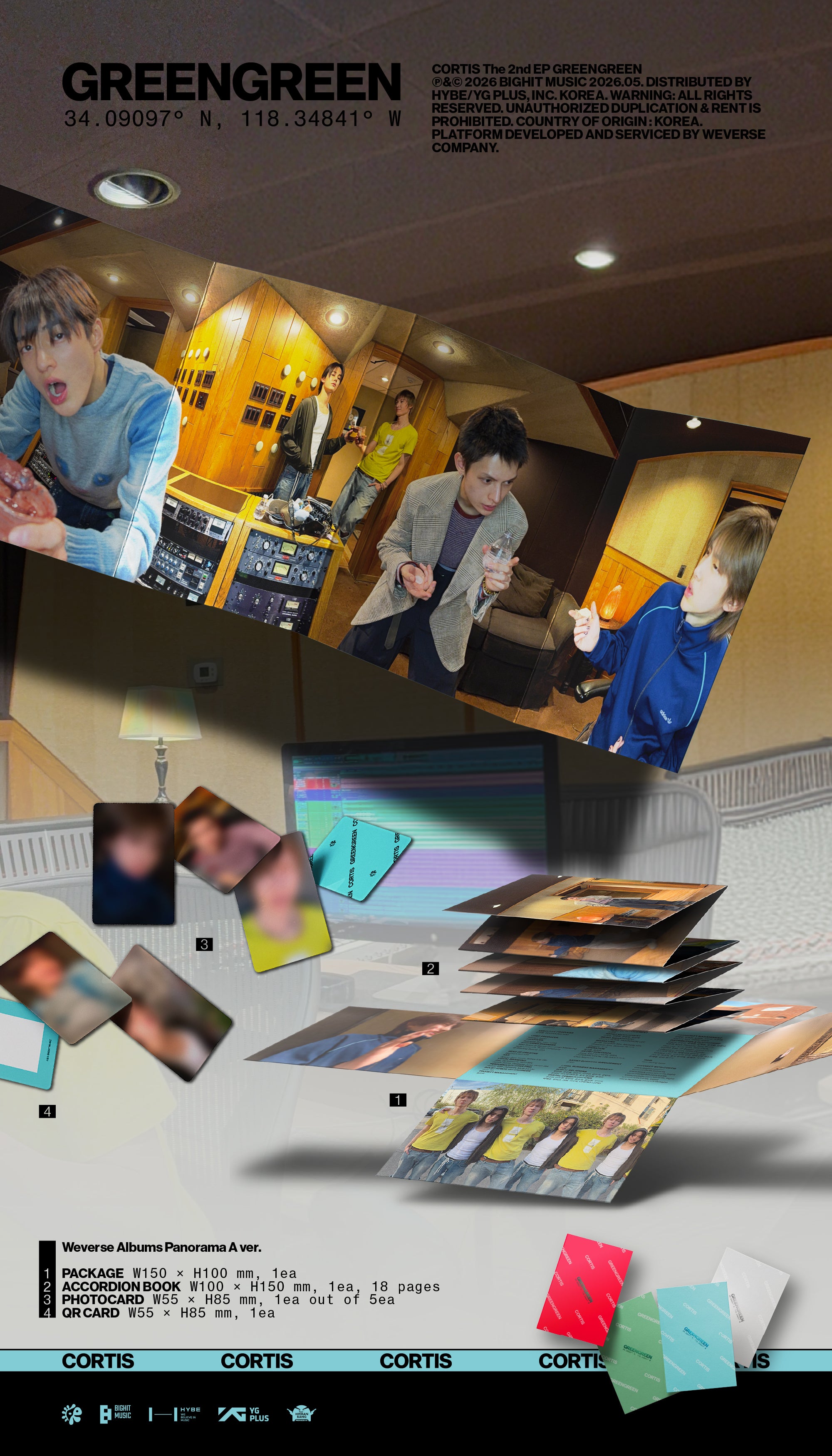 CORTIS - GREENGREEN (WEVERSE ALBUMS VER.) Blue Ver.