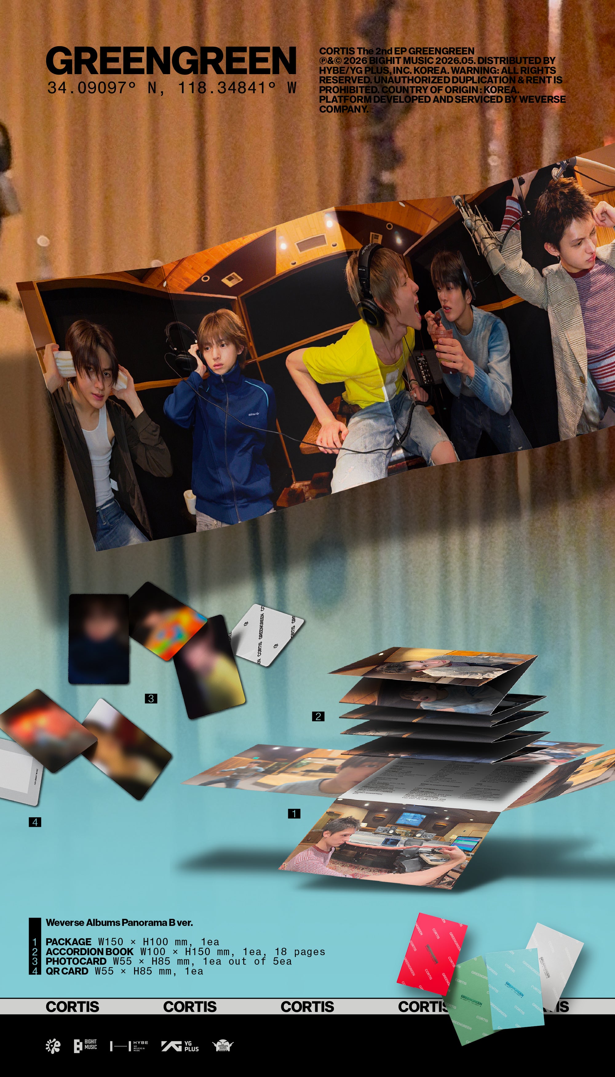 CORTIS - GREENGREEN (WEVERSE ALBUMS VER.) Gray Ver.
