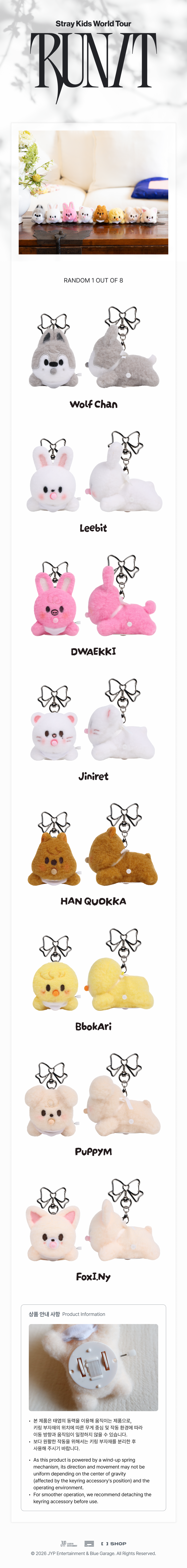 STRAY KIDS SKZOO SECRET WIND-UP PLUSH – RUN IT details
