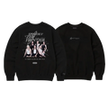 NMIXX POP-UP EXCLUSIVE BLACK SWEATSHIRT FRONT BACK
